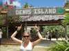 Kate Erskine - just landed on Denis Island in the Seychelles